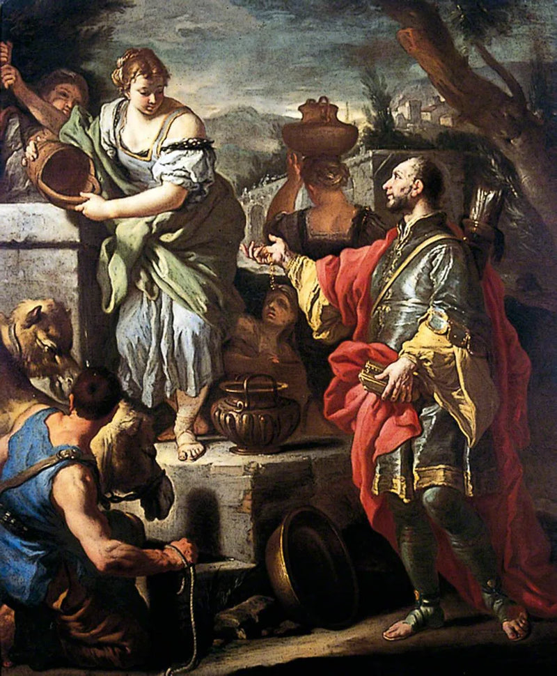 Rebecca i Éleazar przy studni - Francesco Solimena