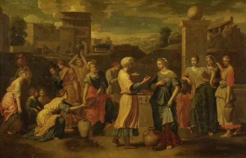 Rebecca i Eliezer przy studni - Nicolas Poussin