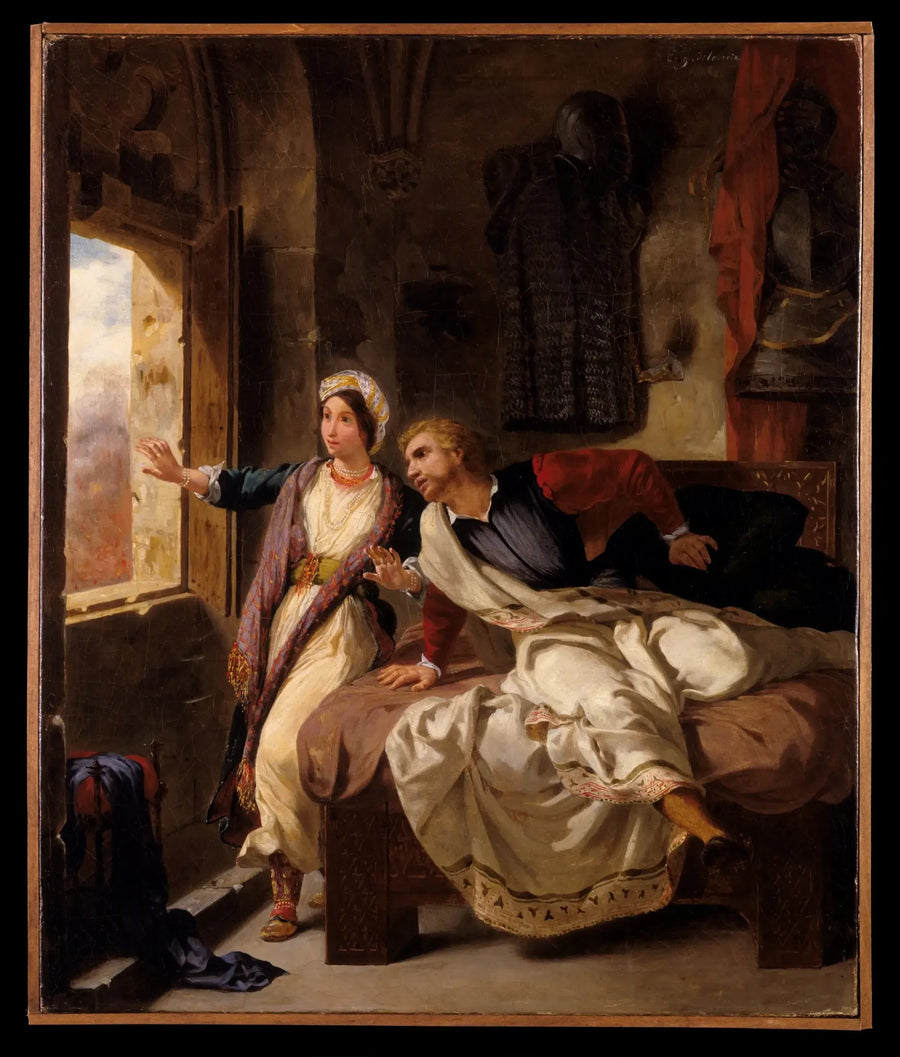 Rebecca i ranny Ivanhoe - Eugène Delacroix