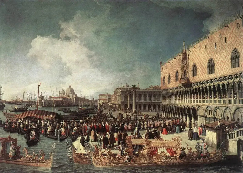 Przyjęcie ambasadora w pałacu Doge - Canaletto