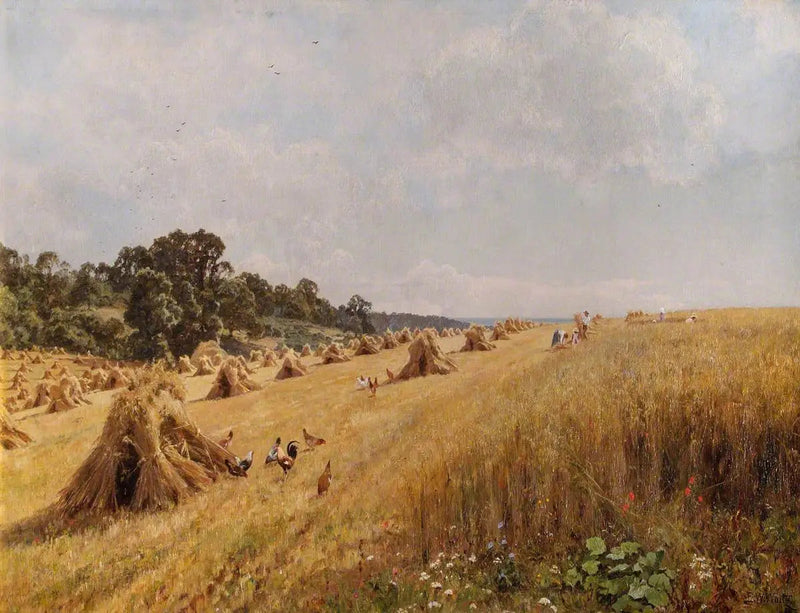 Zbiór na rodzinnym polu - Edward Wilkins Waite