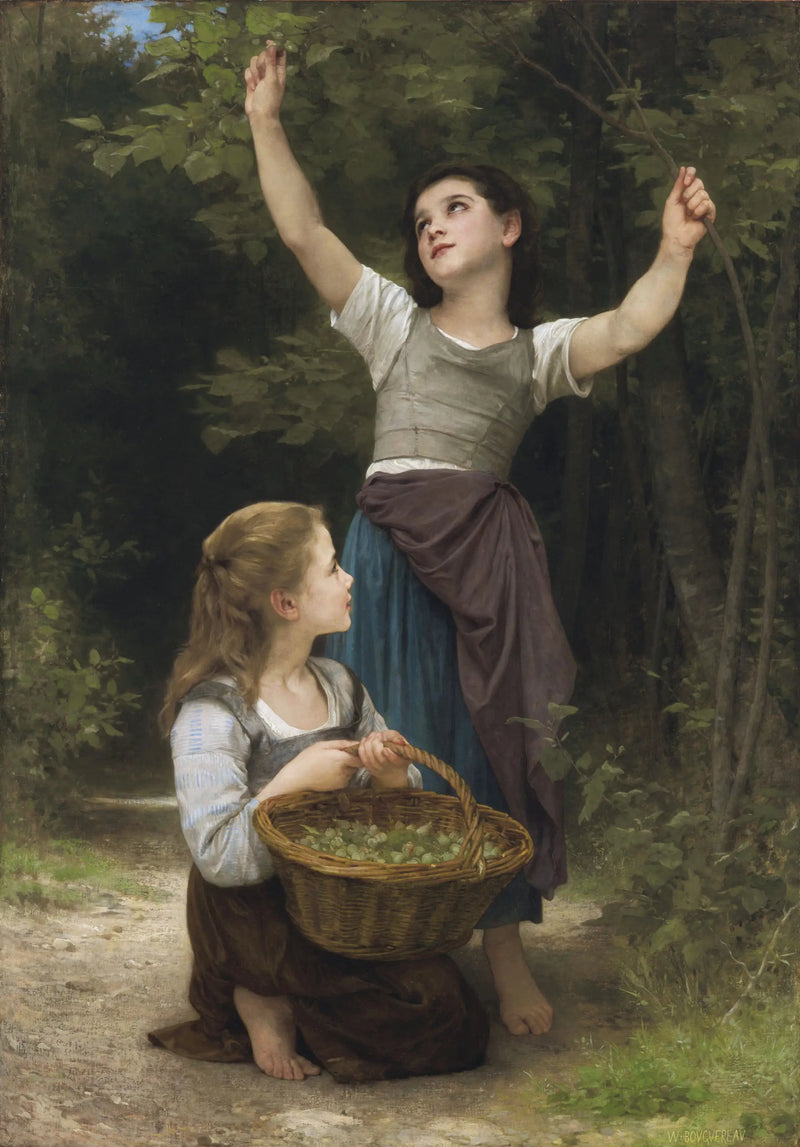 Zbiory orzechów laskowych - Bouguereau