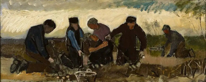 Zbiór ziemniaków (pięć cyfr) - Vincent van Gogh