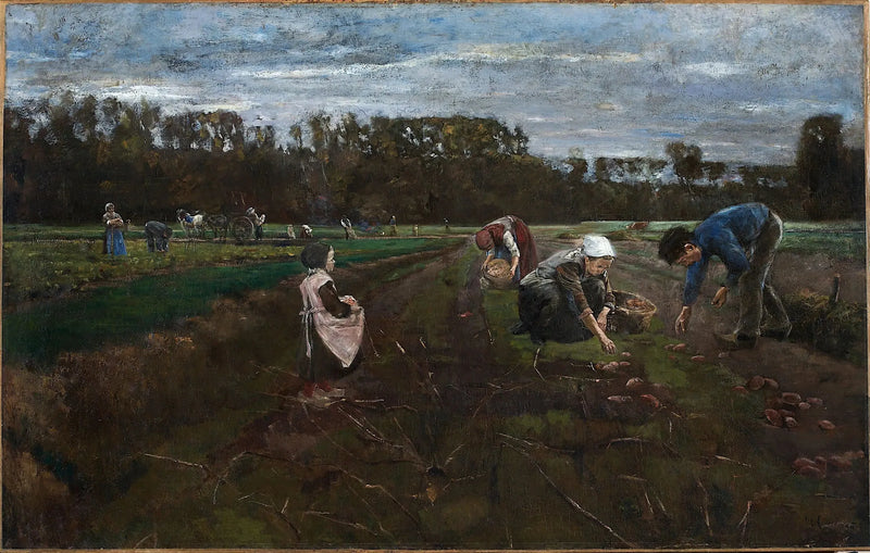 Zbiór ziemniaków - Max Liebermann