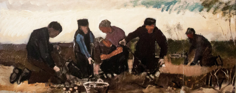 Zbiór ziemniaków (pięć cyfr) - Vincent van Gogh