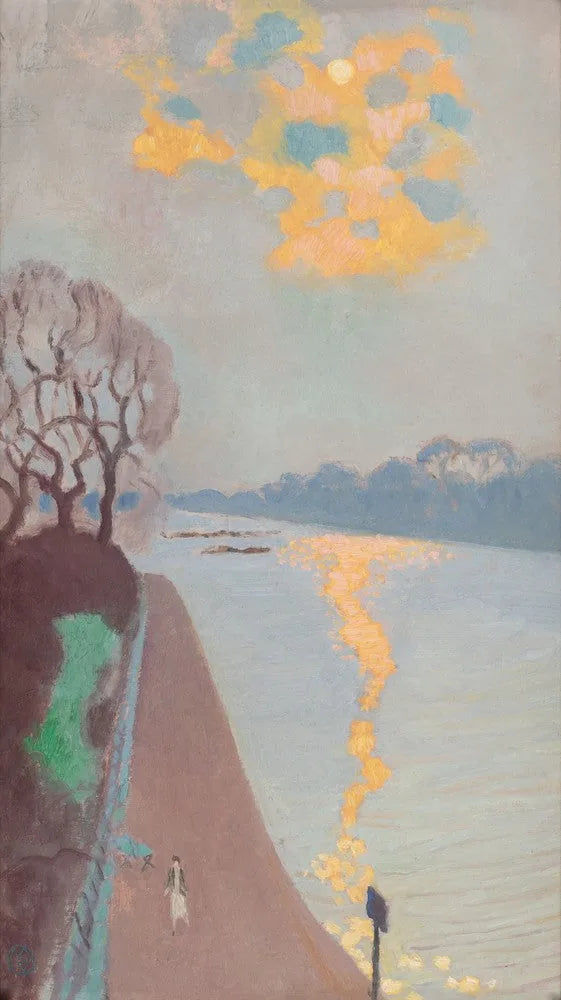 Refleks słońca na rzece - Maurice Denis