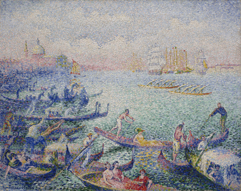 Regata w Wenecji - Henri-Edmond Cross