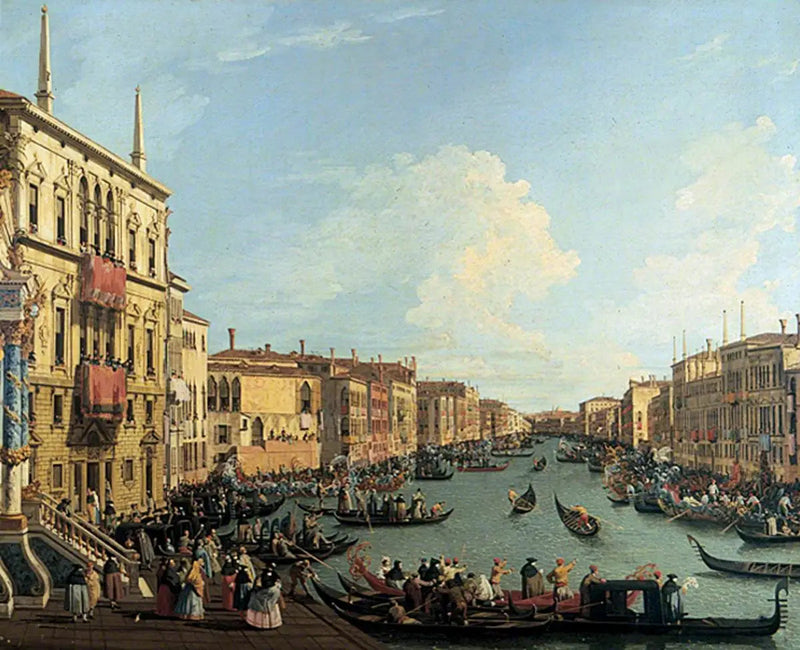 Regata na Wielkim Kanale, Wenecja - Canaletto