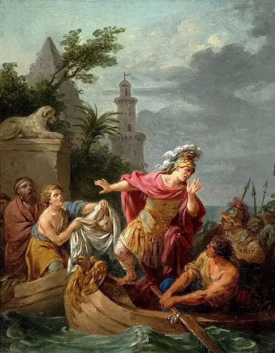 Żal Cezara z powodu śmierci Pompejusza - Louis Jean François Lagrenée