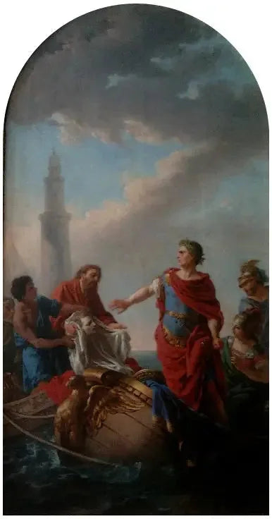 Żal Cezara z powodu śmierci Pompejusza - Louis Jean François Lagrenée