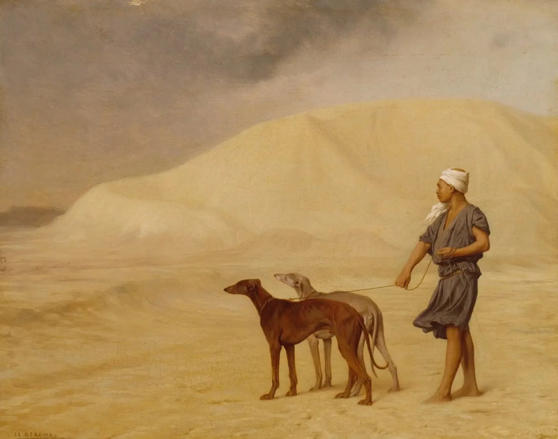 Relaks psów na pustyni - Jean-Léon Gérôme
