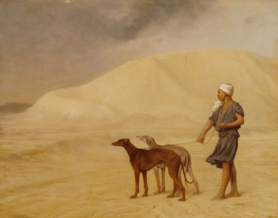 Relaks psów na pustyni - Jean-Léon Gérôme