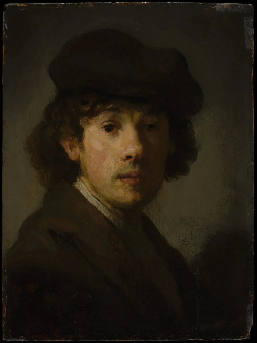 Rembrandt (1606-1669) i Młody Człowiek - Rembrandt