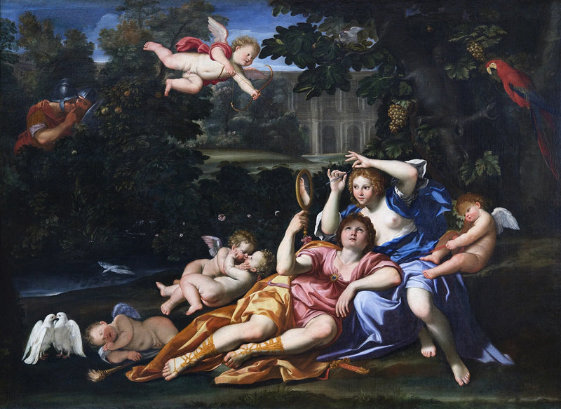 Renaud przedstawiający lustro Armide - Domenichino