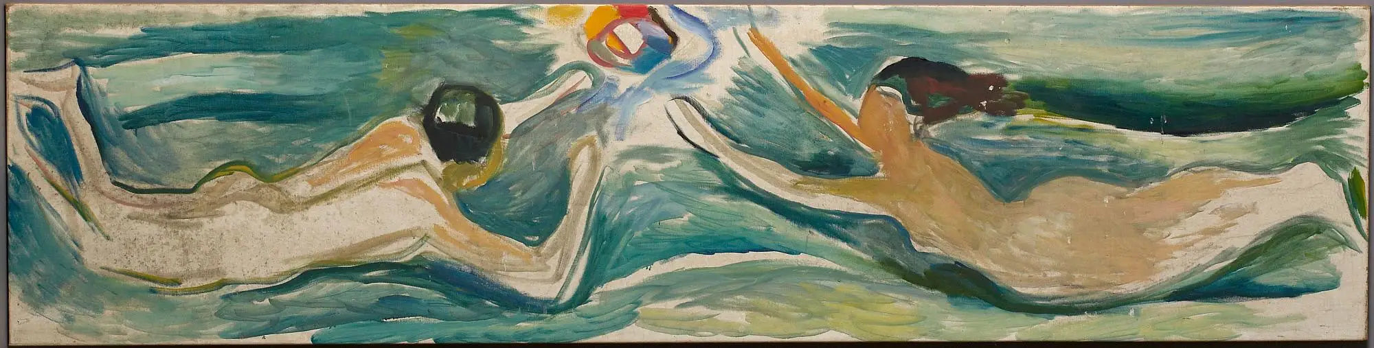 Rencontre dans l'espace - Edvard Munch image 1 tableau peint à l’huile sur toile