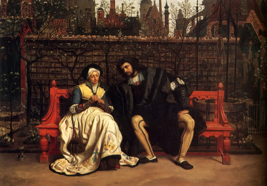 Spotkanie Fausta i Marguerite - James Tissot