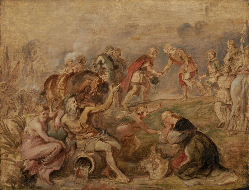 Spotkanie króla Ferdynanda z Węgier i kardynała-nemego Ferdynanda z Hiszpanii w Nördlingen - Peter Paul Rubens