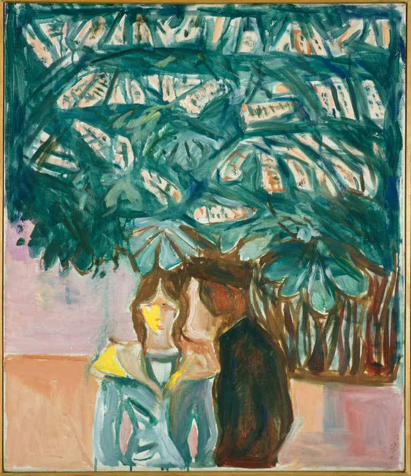 Spotkanie pod kasztanowcem - Edvard Munch