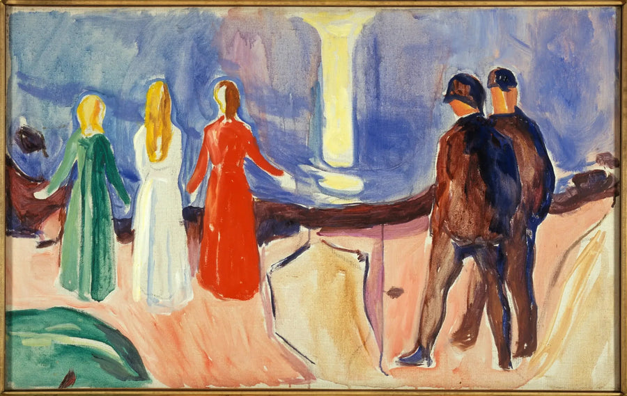 Spotkanie na plaży - Edvard Munch