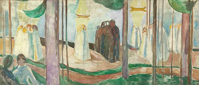 Spotkanie na plaży - Edvard Munch