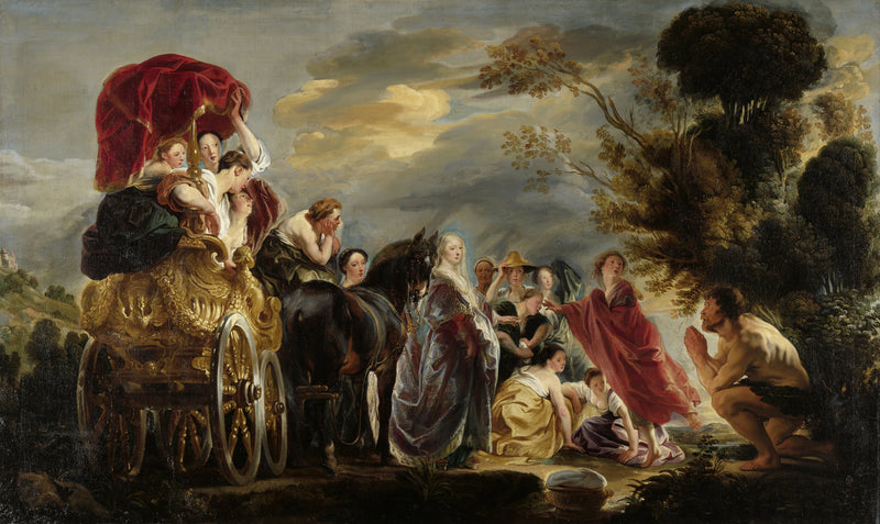 La rencontre d'Ulysse et Nausicaa - Jacob Jordaens