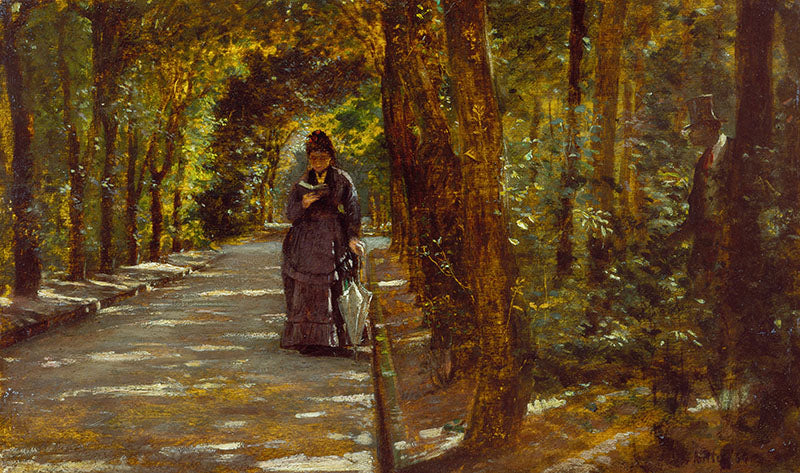 Spotkanie w lesie Portici - Giuseppe De Nittis