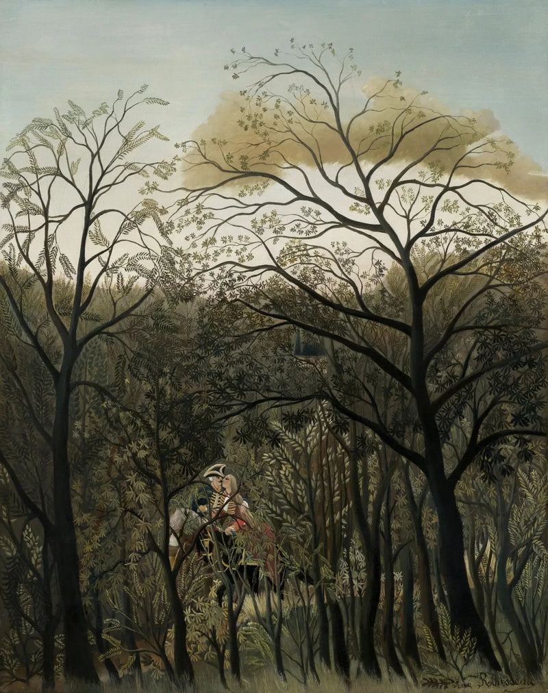 Spotkanie w lesie - Henri Rousseau