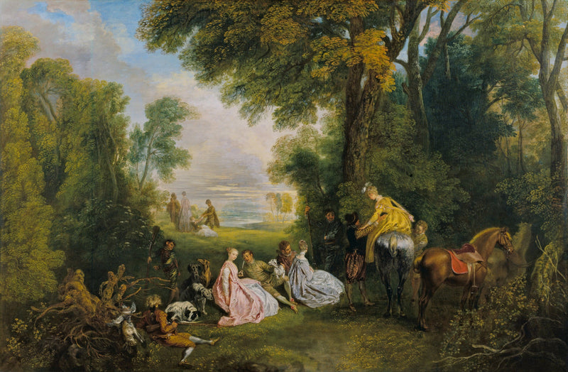 Polowanie - Antoine Watteau
