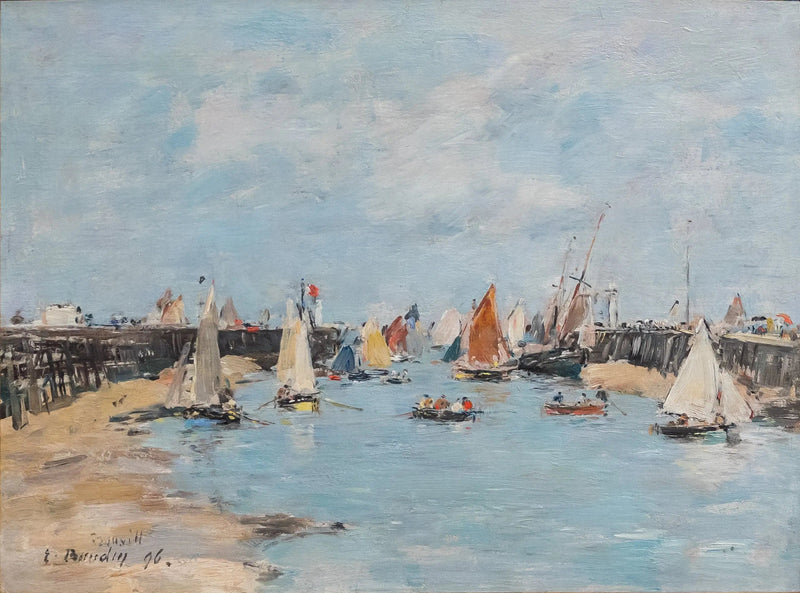 Powrót łodzi rybackich do Trouville - Eugène Boudin