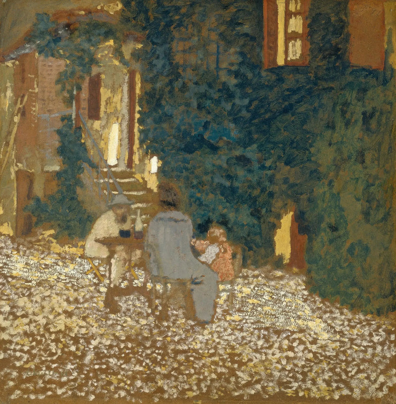 Posiłek w ogrodzie - Édouard Vuillard