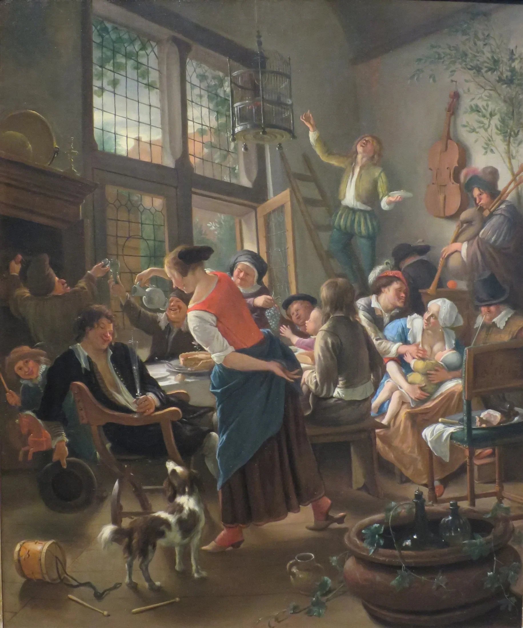 Repas de Famille - Jan Steen image 1 copie de tableau peinte à la main