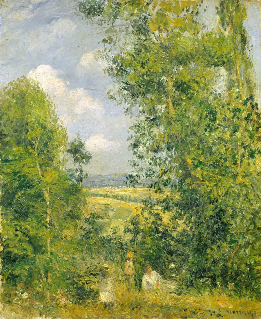Odpoczynek w lesie (wybrzeże Gruouettes), Pontoise - Camille Pissarro