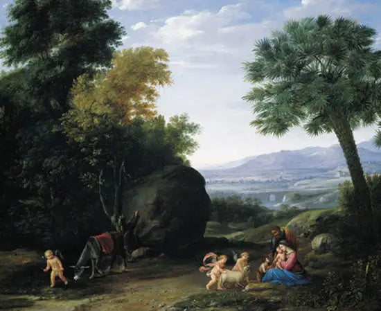 Odpoczynek podczas ucieczki do Egiptu - Claude Lorrain