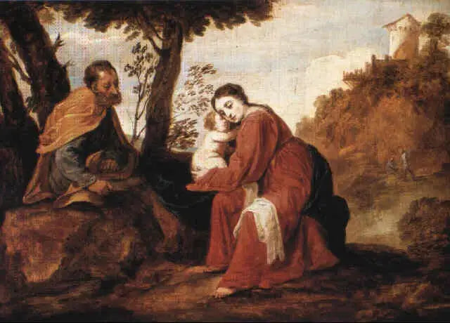 Odpoczynek podczas ucieczki do Egiptu - David Teniers Młodszy