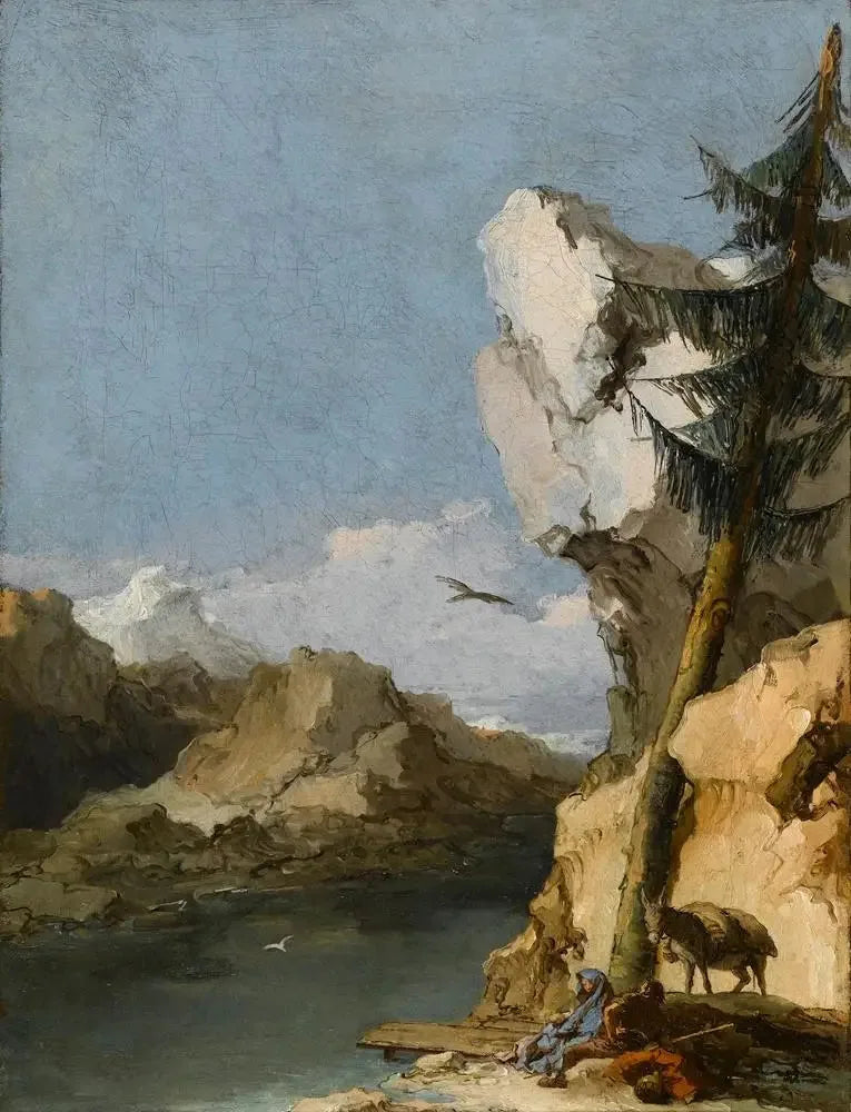 Odpoczynek podczas ucieczki do Egiptu - Giovanni Battista Tiepolo