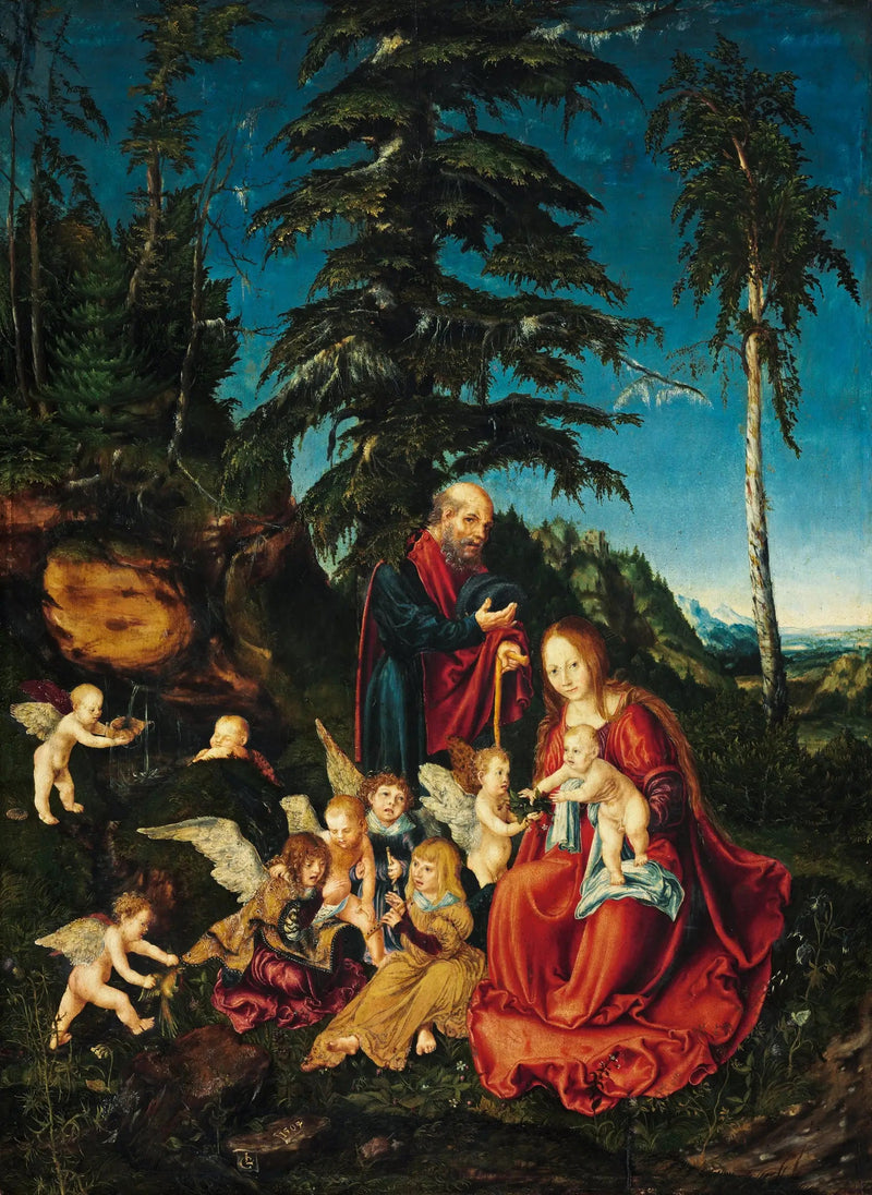 Odpoczynek podczas ucieczki do Egiptu - Lucas Cranach Starszy