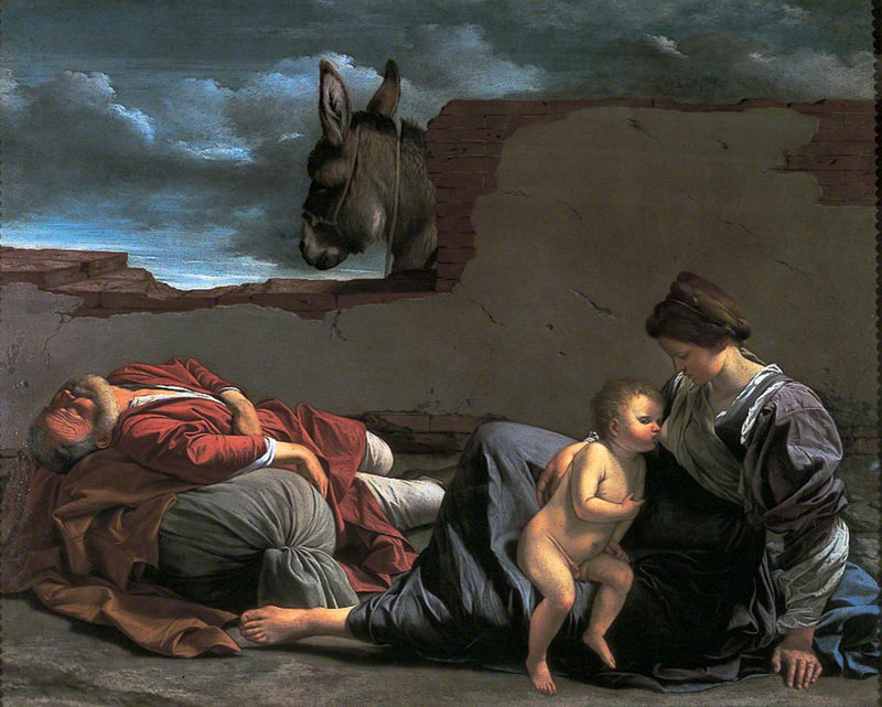 Odpoczynek podczas ucieczki do Egiptu - Orazio Gentileschi
