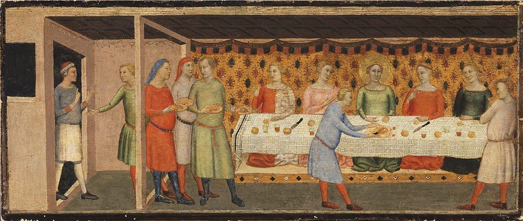 Restaurant de mariage Sainte-Cécile - Bernardo Daddi image 1 copie de tableau peinte à la main