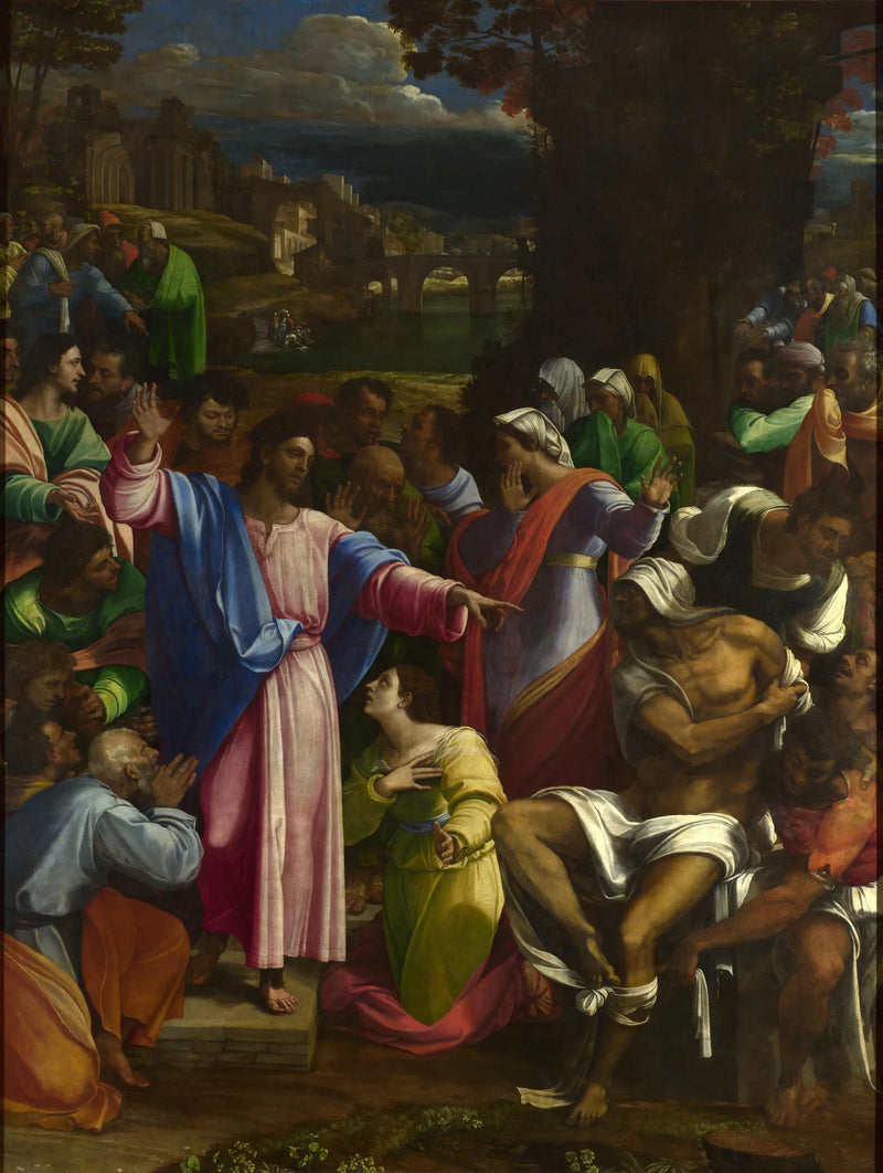 Zmartwychwstanie Łazarza - Sebastiano del Piombo