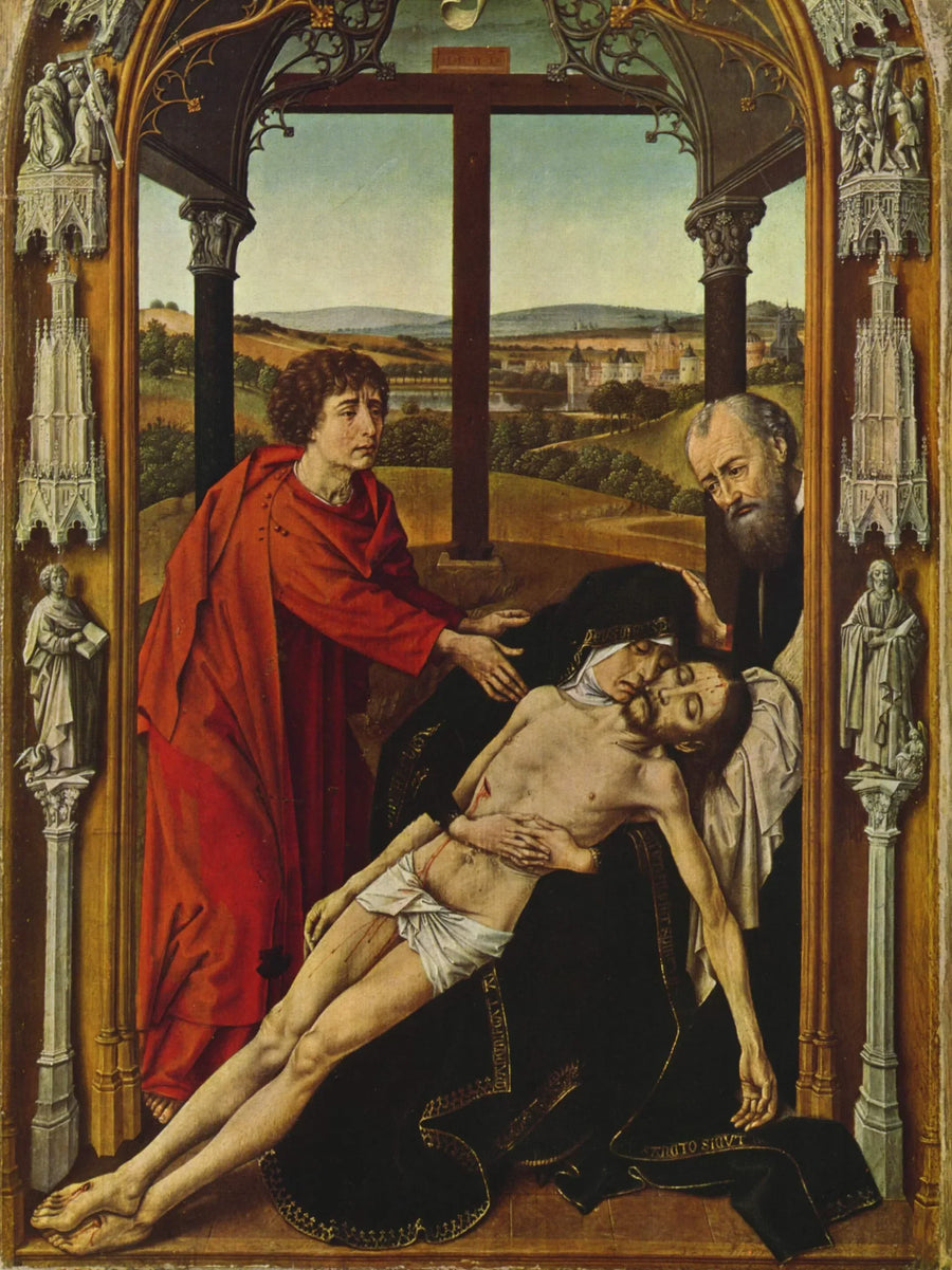 Retabel Kaplicy Królewskiej: Żałoba - Juan de Flandes