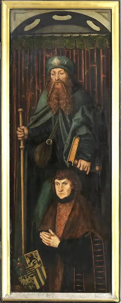 Ołtarz kościoła Świętej Katarzyny w Zwickau [prawa skrzydło] - Lucas Cranach Starszy