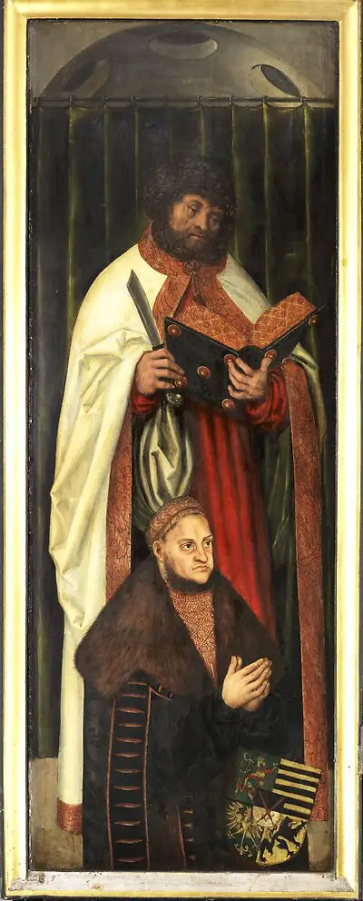 Ołtarz kościoła Świętej Katarzyny w Zwickau [lewa skrzydło] - Lucas Cranach Starszy
