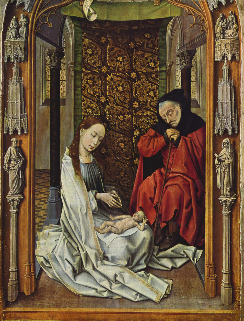 Ołtarz kaplicy królewskiej: Święta Rodzina - Juan de Flandes