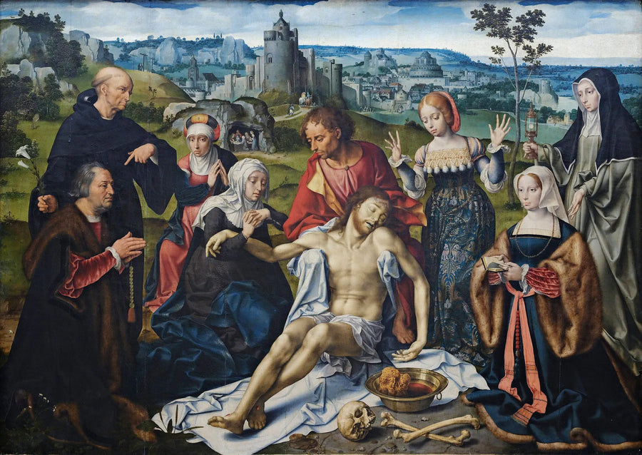 Retabel z Żałoby Chrystusa: La Déploration - Joos van Cleve