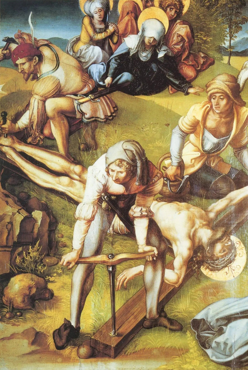 Retabulum Mater Dolorosa, scena: Chrystus przybity do Krzyża - Albrecht Dürer