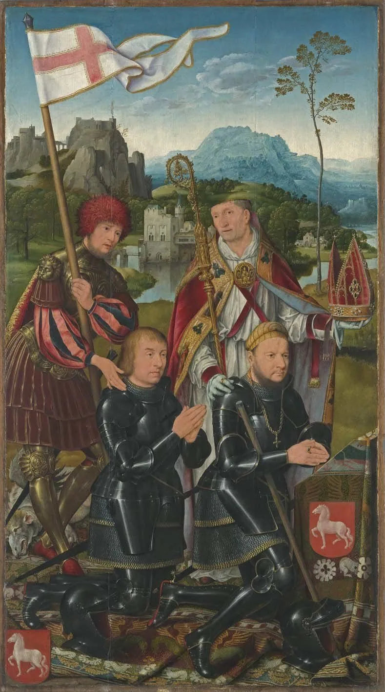 Retabel Marientod - lewa skrzydło - Joos van Cleve