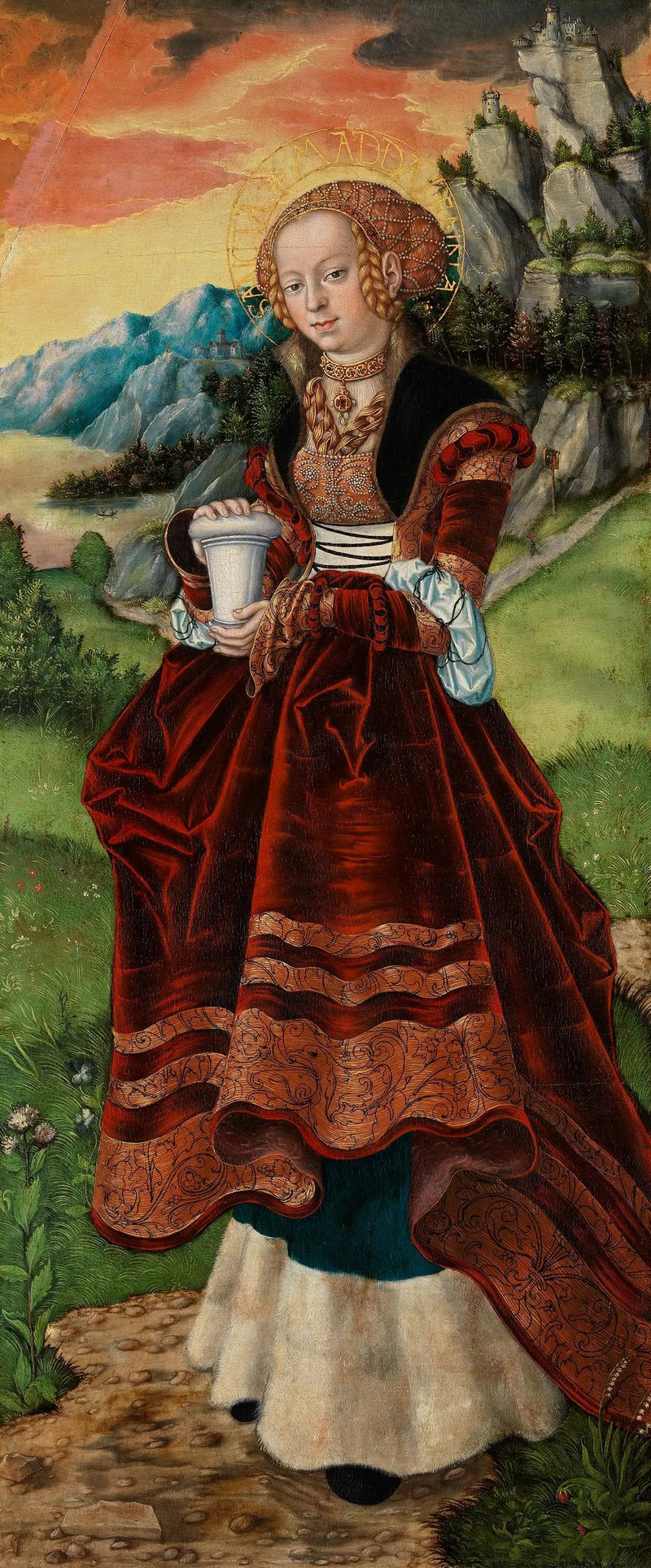 Retabel Pfirtscher: Święta Maria Magdalena - Lucas Cranach Starszy