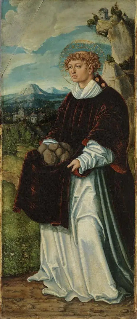 Retabel Pfirtscher: Święty Stefan - Lucas Cranach Starszy