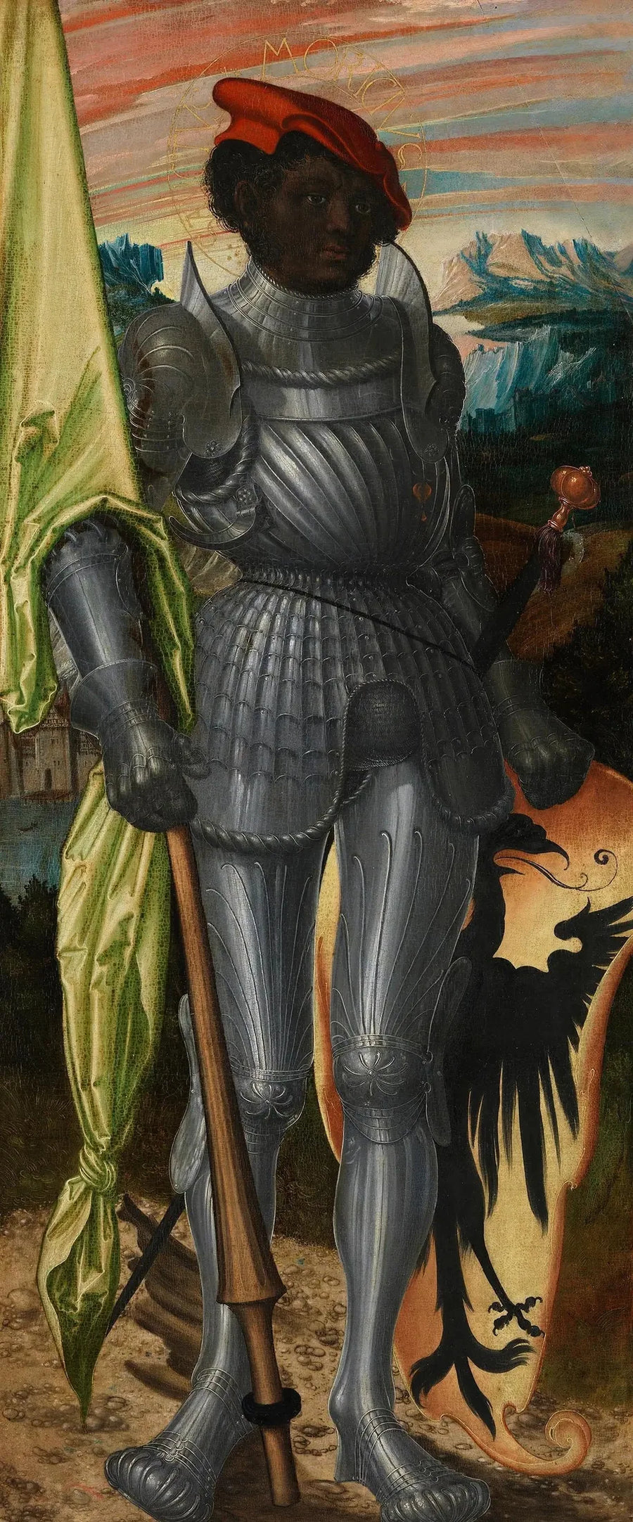 Retabel Pfirtscher: Święty Maurycy - Lucas Cranach Starszy