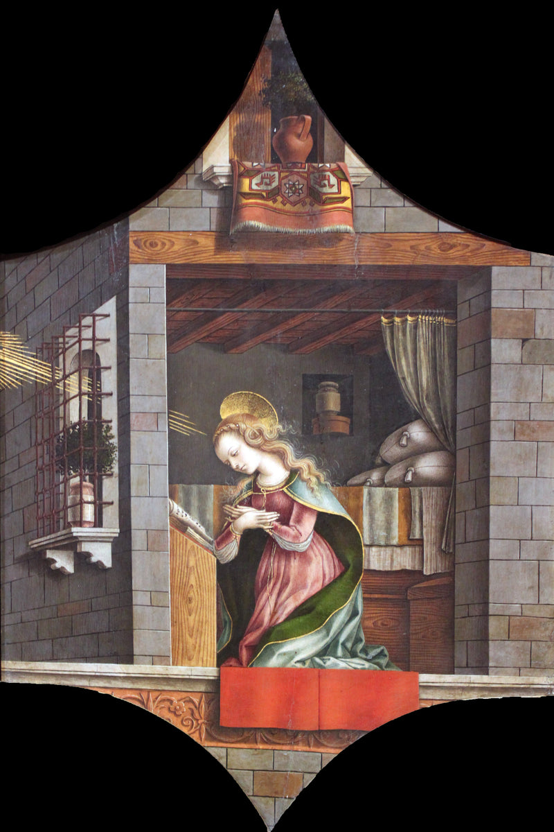 Retabel San Domenico: Anuncjująca Maria Panna - Carlo Crivelli